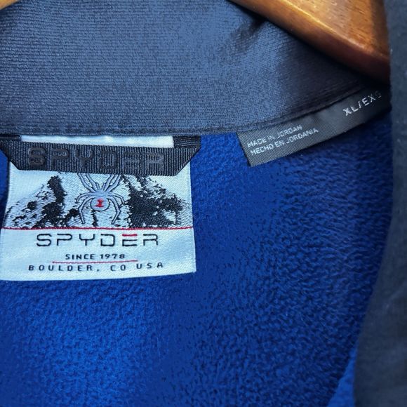 Spyder Men’s XL Blue Outbound 1/2 Zip Long Sleeve Pullover  Jacket - Picture 5 of 15